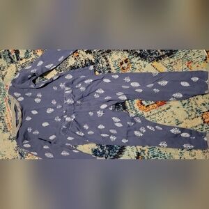 Burt's Bees Kids Blue Leaf Print Pajama Set